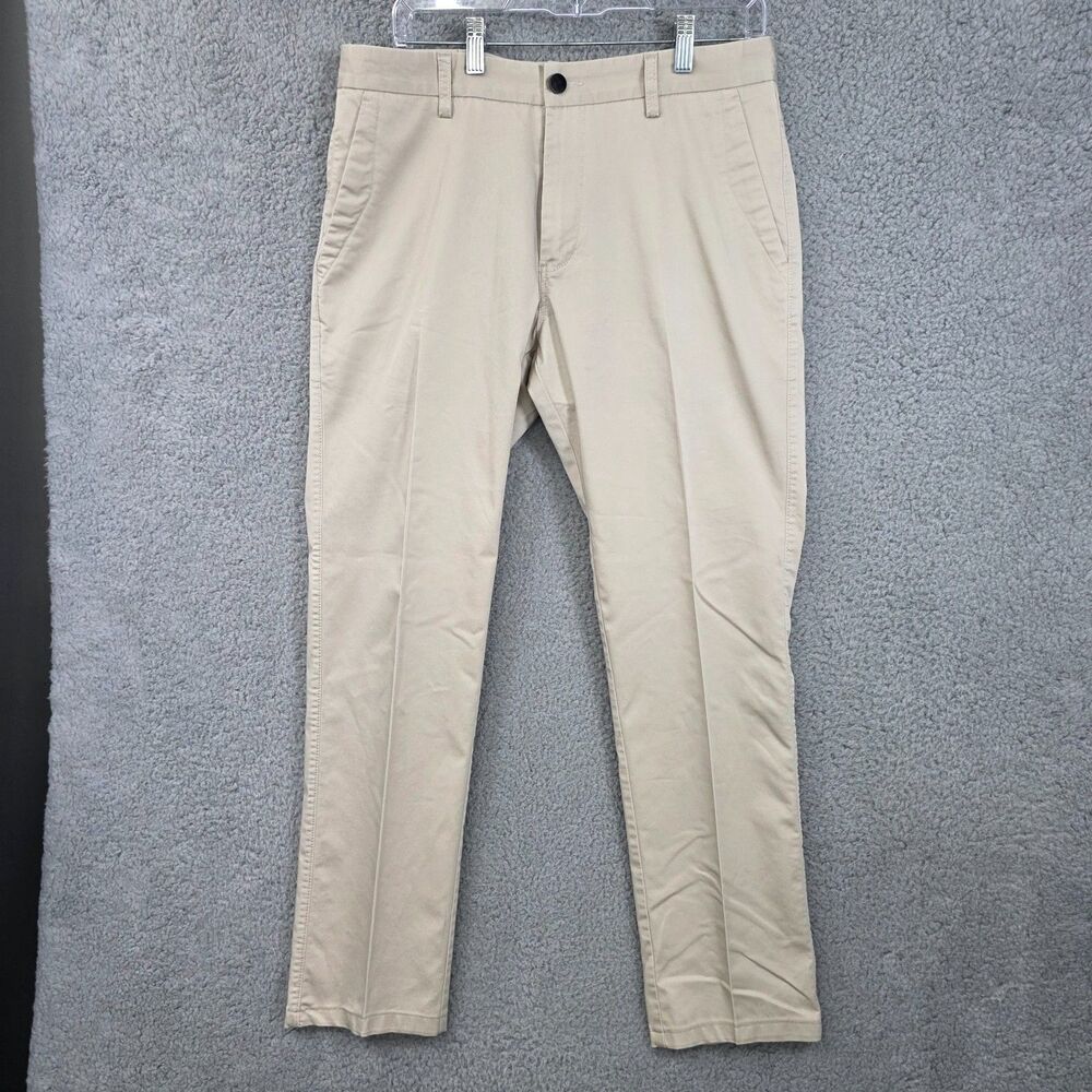 NWT Enzo Tovare Men's Beige Cotton Casual Chino Pants Size 34x30